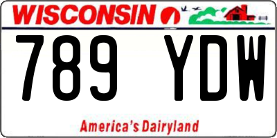 WI license plate 789YDW