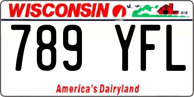 WI license plate 789YFL