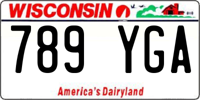 WI license plate 789YGA