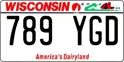 WI license plate 789YGD