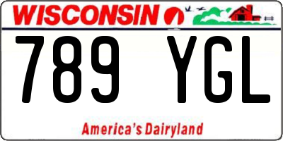 WI license plate 789YGL