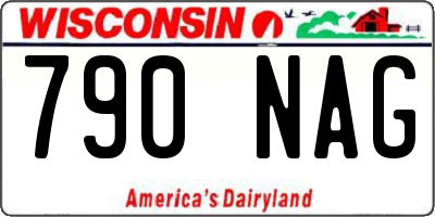 WI license plate 790NAG