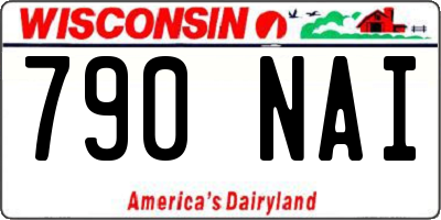 WI license plate 790NAI