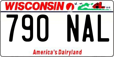 WI license plate 790NAL