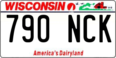 WI license plate 790NCK