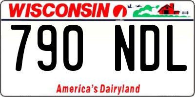 WI license plate 790NDL