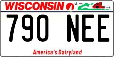 WI license plate 790NEE