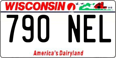WI license plate 790NEL