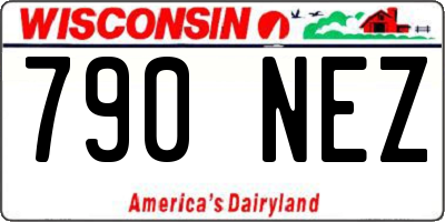 WI license plate 790NEZ