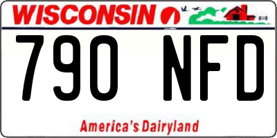 WI license plate 790NFD