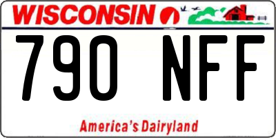 WI license plate 790NFF