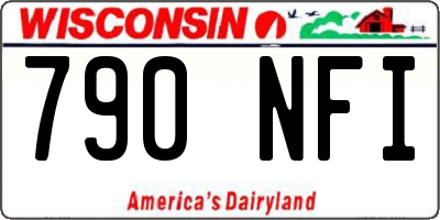 WI license plate 790NFI