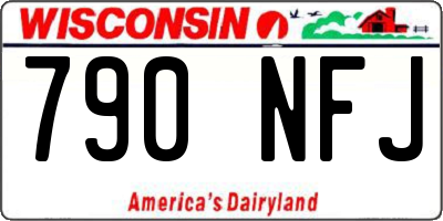 WI license plate 790NFJ