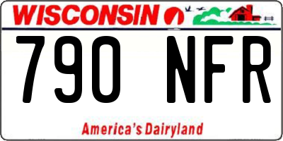 WI license plate 790NFR