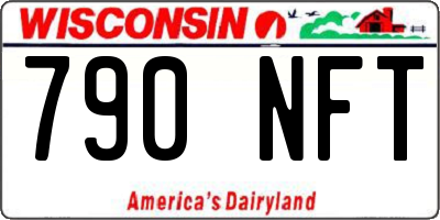 WI license plate 790NFT