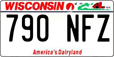 WI license plate 790NFZ