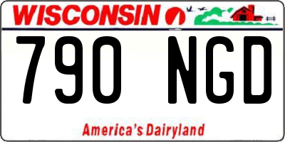 WI license plate 790NGD