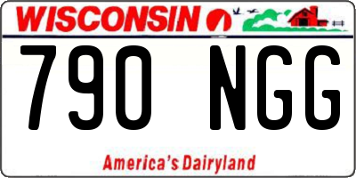 WI license plate 790NGG
