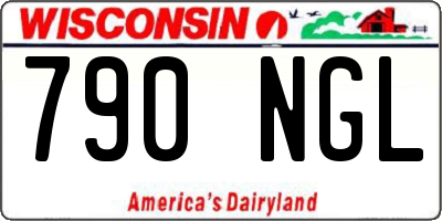 WI license plate 790NGL