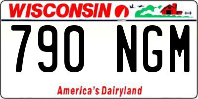 WI license plate 790NGM