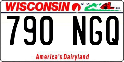 WI license plate 790NGQ