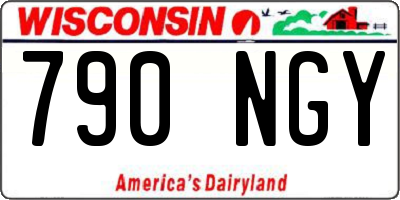 WI license plate 790NGY