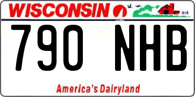 WI license plate 790NHB