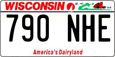 WI license plate 790NHE
