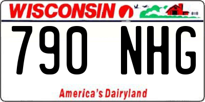 WI license plate 790NHG