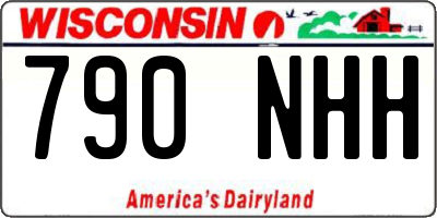WI license plate 790NHH