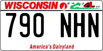 WI license plate 790NHN
