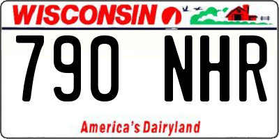 WI license plate 790NHR