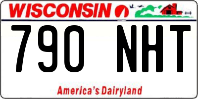 WI license plate 790NHT