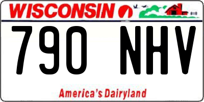 WI license plate 790NHV