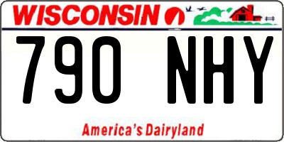 WI license plate 790NHY