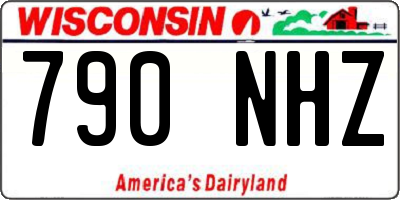 WI license plate 790NHZ