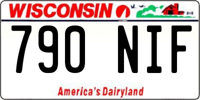 WI license plate 790NIF