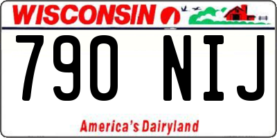 WI license plate 790NIJ