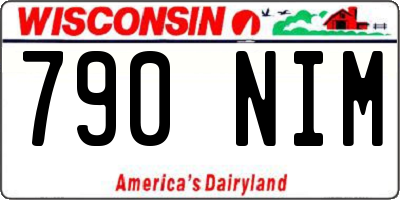 WI license plate 790NIM