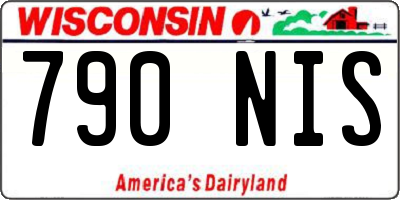 WI license plate 790NIS