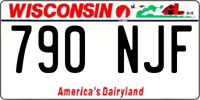 WI license plate 790NJF