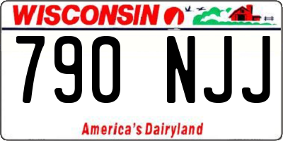 WI license plate 790NJJ