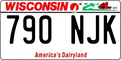 WI license plate 790NJK