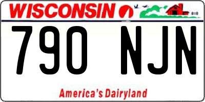 WI license plate 790NJN