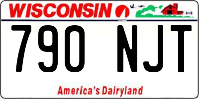 WI license plate 790NJT