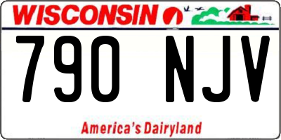 WI license plate 790NJV