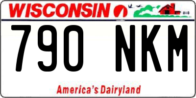 WI license plate 790NKM