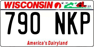 WI license plate 790NKP