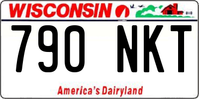 WI license plate 790NKT