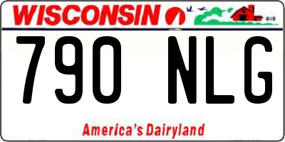 WI license plate 790NLG